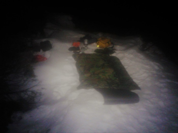 Natt i naturen leirplass